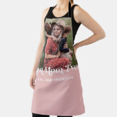 ピンク最高のレトロマムエバーカスタム写真 エプロン (インサイチュ)