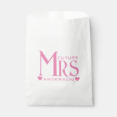ピンク未来ミセス婚約パーティブライダルシャワー フェイバーバッグ (正面)
