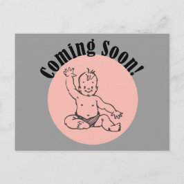 ピンク来のベビーが近い ポストカード