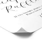 ピンク柑橘系花おむつラッフルサイン ポスター (角)