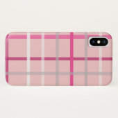 ピンク格子柄iPhone/iPadケース Case-Mate iPhoneケース (裏面(横))