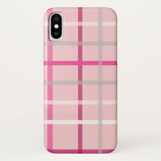 ピンク格子柄iPhone/iPadケース Case-Mate iPhoneケース (裏面)