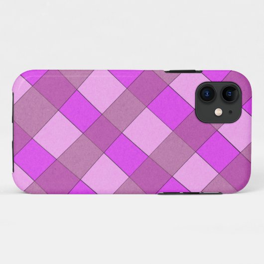 ピンク格子 Case-Mate iPhoneケース (裏面(横))