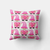 ピンク格言ウッドランドスカンジナビアかわいい クッション (裏面)