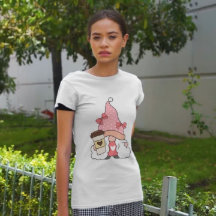 ピンク格言コーヒーラバーウィメンズホワイトの女の子