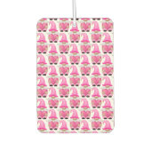 ピンク格言ハートウッドランドスカンジナビアかわいい カーエアーフレッシュナー (正面)