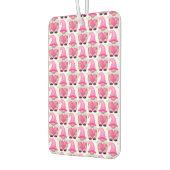 ピンク格言ハートウッドランドスカンジナビアかわいい カーエアーフレッシュナー (左)