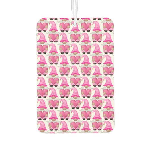 ピンク格言ハートウッドランドスカンジナビアかわいい カーエアーフレッシュナー (裏面)