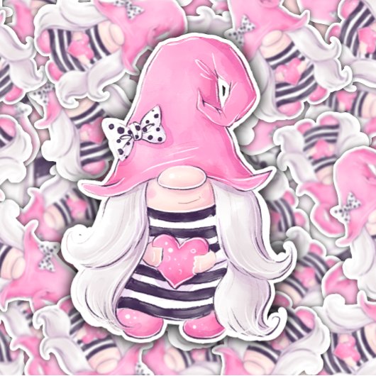 ピンク格言バレンタインハート |ダイカットのシール シール