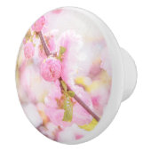 ピンク桜の花 – 日本のさくらんぼの花 セラミックノブ (右)