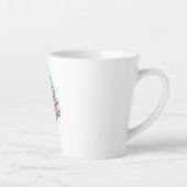 ピンク桜アイスクリームワッフルコーン カフェラテマグ (右)
