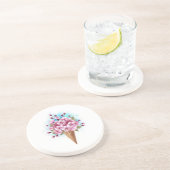 ピンク桜アイスクリームワッフルコーン コースター (側面)