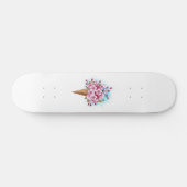 ピンク桜アイスクリームワッフルコーン スケートボード (横)