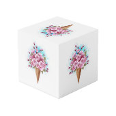 ピンク桜アイスクリームワッフルコーン フォトキューブ (裏面アングル)