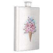 ピンク桜アイスクリームワッフルコーン フラスク (右)