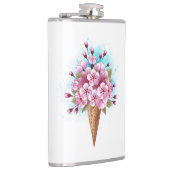 ピンク桜アイスクリームワッフルコーン フラスク (右)