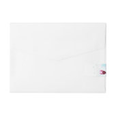 ピンク桜アイスクリームワッフルコーン ラップアラウンド宛名ラベル (裏面)