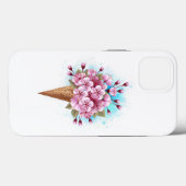 ピンク桜アイスクリームワッフルコーン Case-Mate iPhoneケース (裏面 (横))
