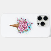 ピンク桜アイスクリームワッフルコーン Case-Mate iPhoneケース (裏面 (横))