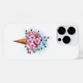 ピンク桜アイスクリームワッフルコーン Case-Mate iPhoneケース (裏面 (横))