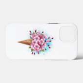 ピンク桜アイスクリームワッフルコーン Case-Mate iPhoneケース (裏面 (横))