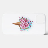 ピンク桜アイスクリームワッフルコーン Case-Mate iPhoneケース (裏面 (横))