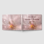 ピンク桜フラワーバースデーパーティーゲストブック ゲストブック (全面)