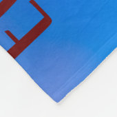 ピンク桜フラワーブルースカイ フリースブランケット (角)