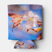 ピンク桜フラワーブルースカイ 缶クーラー (裏面)