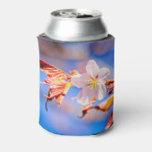 ピンク桜フラワーブルースカイ 缶クーラー (缶裏面)