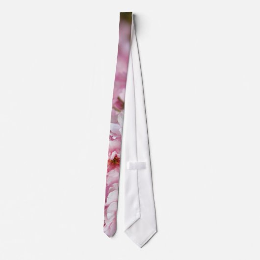 ピンク桜花 ネクタイ (裏面)