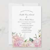ピンク植物学 |結婚式招待状 招待状 (正面)