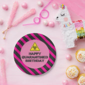 ピンク検疫の誕生日パーティープレート ペーパープレート (パーティー)