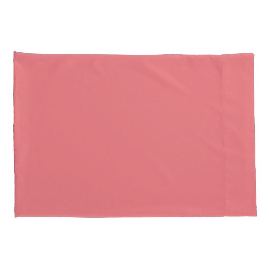 ピンク標準サイズ枕ケースペア 枕カバー (裏面-右)