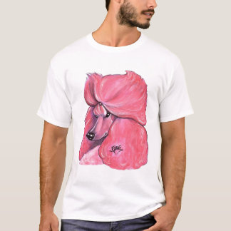 ピンク標準プードル Tシャツ