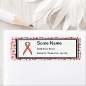 ピンク標準リボン ラベル (インサイチュ)