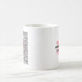 ピンク水彩卒業タイポグラフィマグカップfor Her コーヒーマグカップ (中央)