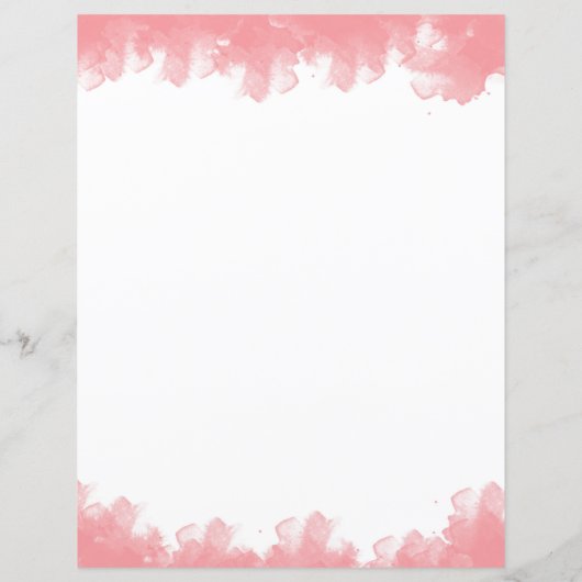 ピンク水彩平文房具紙 (裏面)