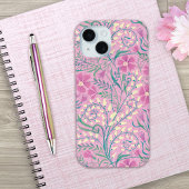 ピンク水彩花模様 Case-Mate iPhoneケース