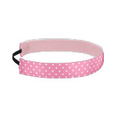 ピンク水玉模様ズヘッドバンド アスレチックヘッドバンド (左)