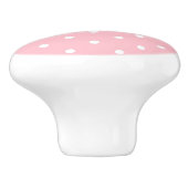 ピンク水玉模様セラミックノブ セラミックノブ (側面)