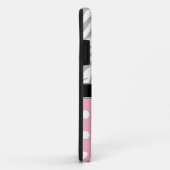 ピンク水玉模様フェードゼブラプリントiPhone 5ケース Case-Mate iPhoneケース (裏面/右)