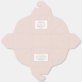 ピンク水玉模様ベビーブランチの好意ボックス フェイバーボックス (見開き)