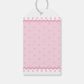 ピンク水玉模様ホワイトデイジービーマイバレンタイン ギフトタグ (裏面)