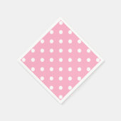 ピンク水玉模様 スタンダードカクテルナプキン (角)