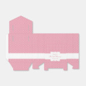 ピンク水玉模様-ブライダルシャワー フェイバーボックス (折り畳みなし)