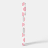 ピンク水玉模様 モノグラムの Case-Mate iPhoneケース (裏面 / 右)