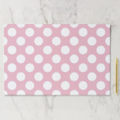 ピンク水玉模様、水玉模様パターン、ドット点々のある、 ペーパーパッド (インサイチュ)