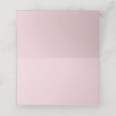 ピンク水色バラフ結婚レーム プレイスカード (内部開封)