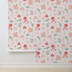 ピンク海クリージャーガールズルーム 壁紙